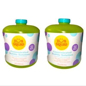 Sun squad Bubble Solution w/ expandable bottle makes a gallon of bubbles